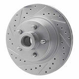 R1 Concepts 1976-1981 Chrysler Newport Front Left Drilled & Slotted Silver Brake Rotor by R1 Concepts 631-40003L