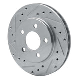 R1 Concepts 1985-1989 Dodge Shadow Front Left Drilled & Slotted Silver Brake Rotor by R1 Concepts 631-40004L