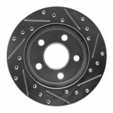 R1 Concepts 1985-1989 Dodge Shadow Front Left Drilled & Slotted Silver Brake Rotor by R1 Concepts 631-40004L