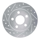 R1 Concepts 1985-1989 Dodge Shadow Front Left Drilled & Slotted Silver Brake Rotor by R1 Concepts 631-40004L