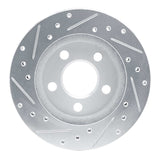 R1 Concepts 1985-1989 Dodge Shadow Front Right Drilled & Slotted Silver Brake Rotor by R1 Concepts 631-40004R