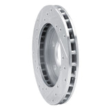 R1 Concepts 1985-1989 Dodge Shadow Front Right Drilled & Slotted Silver Brake Rotor by R1 Concepts 631-40004R