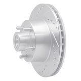 R1 Concepts 1970-1972 Dodge Charger Front Left Drilled & Slotted Silver Brake Rotor by R1 Concepts 631-40005L