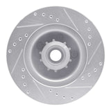 R1 Concepts 1970-1972 Dodge Charger Front Left Drilled & Slotted Silver Brake Rotor by R1 Concepts 631-40005L