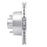 R1 Concepts 1970-1972 Dodge Charger Front Left Drilled & Slotted Silver Brake Rotor by R1 Concepts 631-40005L