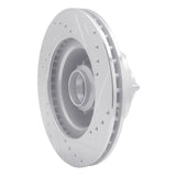 R1 Concepts 1970-1972 Dodge Charger Front Left Drilled & Slotted Silver Brake Rotor by R1 Concepts 631-40005L