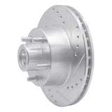 R1 Concepts 1970-1972 Dodge Coronet Front Right Drilled & Slotted Silver Brake Rotor