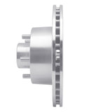 R1 Concepts 1970-1972 Dodge Coronet Front Right Drilled & Slotted Silver Brake Rotor