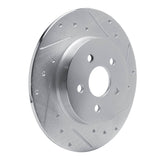 R1 Concepts 1987-1991 Chrysler Daytona Rear Right Drilled & Slotted Silver Brake Rotor by R1 Concepts 631-40006R