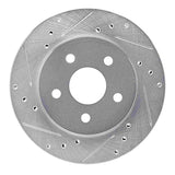 R1 Concepts 1988-1990 Dodge Monaco Front Left Drilled & Slotted Silver Brake Rotor by R1 Concepts 631-40007L