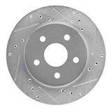 R1 Concepts 1988-1990 Dodge Monaco Front Right Drilled & Slotted Silver Brake Rotor by R1 Concepts 631-40007R