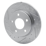 R1 Concepts 1988-1992 Dodge Monaco Rear Left Drilled & Slotted Silver Brake Rotor by R1 Concepts 631-40008L