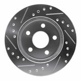 R1 Concepts 1991-1992 Dodge Monaco Front Right Drilled & Slotted Silver Brake Rotor by R1 Concepts 631-40010R