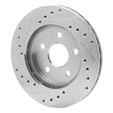 R1 Concepts 1991-1992 Dodge Monaco Front Right Drilled & Slotted Silver Brake Rotor by R1 Concepts 631-40010R