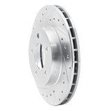 R1 Concepts 1993-1997 Chrysler LHS Front Left Drilled & Slotted Silver Brake Rotor by R1 Concepts 631-40011L