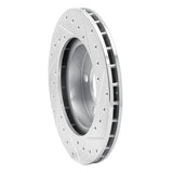 R1 Concepts 1993-1997 Chrysler LHS Front Left Drilled & Slotted Silver Brake Rotor by R1 Concepts 631-40011L