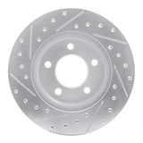 R1 Concepts 1993-1997 Chrysler Concorde Front Right Drilled & Slotted Silver Brake Rotor by R1 Concepts 631-40011R