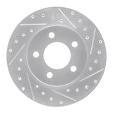 R1 Concepts 1993-1997 Chrysler Concorde Front Right Drilled & Slotted Silver Brake Rotor by R1 Concepts 631-40011R