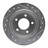 R1 Concepts 1993-2004 Chrysler LHS Rear Left Drilled & Slotted Silver Brake Rotor by R1 Concepts 631-40012L
