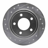 R1 Concepts 1993-2004 Chrysler LHS Rear Left Drilled & Slotted Silver Brake Rotor by R1 Concepts 631-40012L
