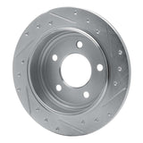R1 Concepts 1993-2004 Chrysler LHS Rear Left Drilled & Slotted Silver Brake Rotor by R1 Concepts 631-40012L