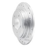 R1 Concepts 1993-2004 Chrysler LHS Rear Right Drilled & Slotted Silver Brake Rotor by R1 Concepts 631-40012R