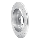 R1 Concepts 1993-2004 Chrysler LHS Rear Right Drilled & Slotted Silver Brake Rotor by R1 Concepts 631-40012R