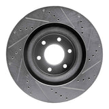 R1 Concepts 1992-2002 Dodge Viper Front Left Drilled & Slotted Silver Brake Rotor by R1 Concepts 631-40013L