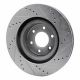 R1 Concepts 1992-2002 Dodge Viper Front Left Drilled & Slotted Silver Brake Rotor by R1 Concepts 631-40013L