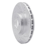 R1 Concepts 1992-2002 Dodge Viper Front Right Drilled & Slotted Silver Brake Rotor by R1 Concepts 631-40013R