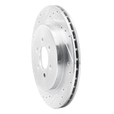 R1 Concepts 1992-2002 Dodge Viper Rear Left Drilled & Slotted Silver Brake Rotor by R1 Concepts 631-40014L