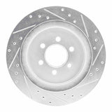R1 Concepts 1992-2002 Dodge Viper Rear Left Drilled & Slotted Silver Brake Rotor by R1 Concepts 631-40014L