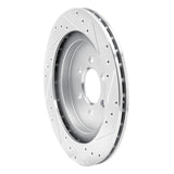 R1 Concepts 1992-2002 Dodge Viper Rear Left Drilled & Slotted Silver Brake Rotor by R1 Concepts 631-40014L