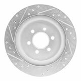 R1 Concepts 1992-2002 Dodge Viper Rear Right Drilled & Slotted Silver Brake Rotor by R1 Concepts 631-40014R