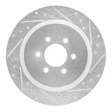 R1 Concepts 1992-2002 Dodge Viper Rear Right Drilled & Slotted Silver Brake Rotor by R1 Concepts 631-40014R