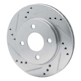 R1 Concepts 1995-1996 Dodge Neon (USA/Canada) Front Left Drilled & Slotted Silver Brake Rotor by R1 Concepts 631-40015L