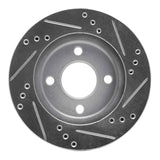 R1 Concepts 1995-1996 Dodge Neon (USA/Canada) Front Left Drilled & Slotted Silver Brake Rotor by R1 Concepts 631-40015L
