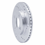 R1 Concepts 1995-1996 Dodge Neon (USA/Canada) Front Right Drilled & Slotted Silver Brake Rotor by R1 Concepts 631-40015R