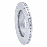 R1 Concepts 1995-1996 Dodge Neon (USA/Canada) Front Right Drilled & Slotted Silver Brake Rotor by R1 Concepts 631-40015R