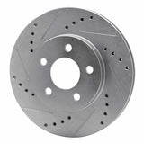 R1 Concepts 1995-1999 Dodge Neon (USA/Canada) Front Left Drilled & Slotted Silver Brake Rotor by R1 Concepts 631-40016L