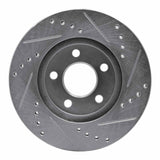 R1 Concepts 1995-1999 Dodge Neon (USA/Canada) Front Left Drilled & Slotted Silver Brake Rotor by R1 Concepts 631-40016L