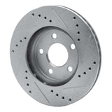 R1 Concepts 1995-1999 Dodge Neon (USA/Canada) Front Left Drilled & Slotted Silver Brake Rotor by R1 Concepts 631-40016L
