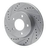 R1 Concepts 1998-2000 Chrysler Concorde Front Left Drilled & Slotted Silver Brake Rotor by R1 Concepts 631-40017L