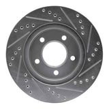 R1 Concepts 1998-2000 Chrysler Concorde Front Left Drilled & Slotted Silver Brake Rotor by R1 Concepts 631-40017L