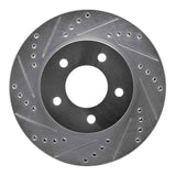 R1 Concepts 1998-2000 Chrysler Concorde Front Left Drilled & Slotted Silver Brake Rotor by R1 Concepts 631-40017L