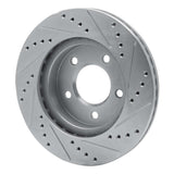 R1 Concepts 1998-2000 Chrysler Concorde Front Left Drilled & Slotted Silver Brake Rotor by R1 Concepts 631-40017L