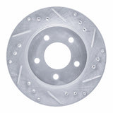 R1 Concepts 1998-2000 Chrysler Concorde Front Right Drilled & Slotted Silver Brake Rotor by R1 Concepts 631-40017R