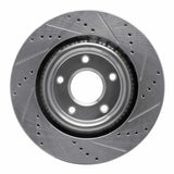 R1 Concepts 1998-2004 Chrysler LHS Front Left Drilled & Slotted Silver Brake Rotor by R1 Concepts 631-40018L