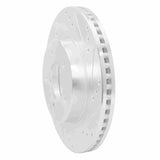 R1 Concepts 1998-2004 Chrysler Concorde Front Right Drilled & Slotted Silver Brake Rotor by R1 Concepts 631-40018R