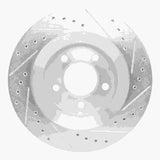 R1 Concepts 1999-2004 Chrysler 300M Front Left Drilled & Slotted Silver Brake Rotor by R1 Concepts 631-40019L